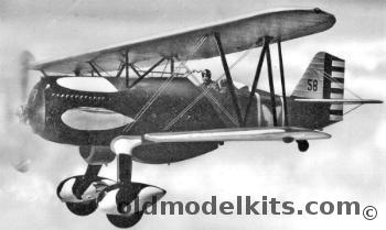 RCM 1/32 Curtiss P-6E Hawk plastic model kit